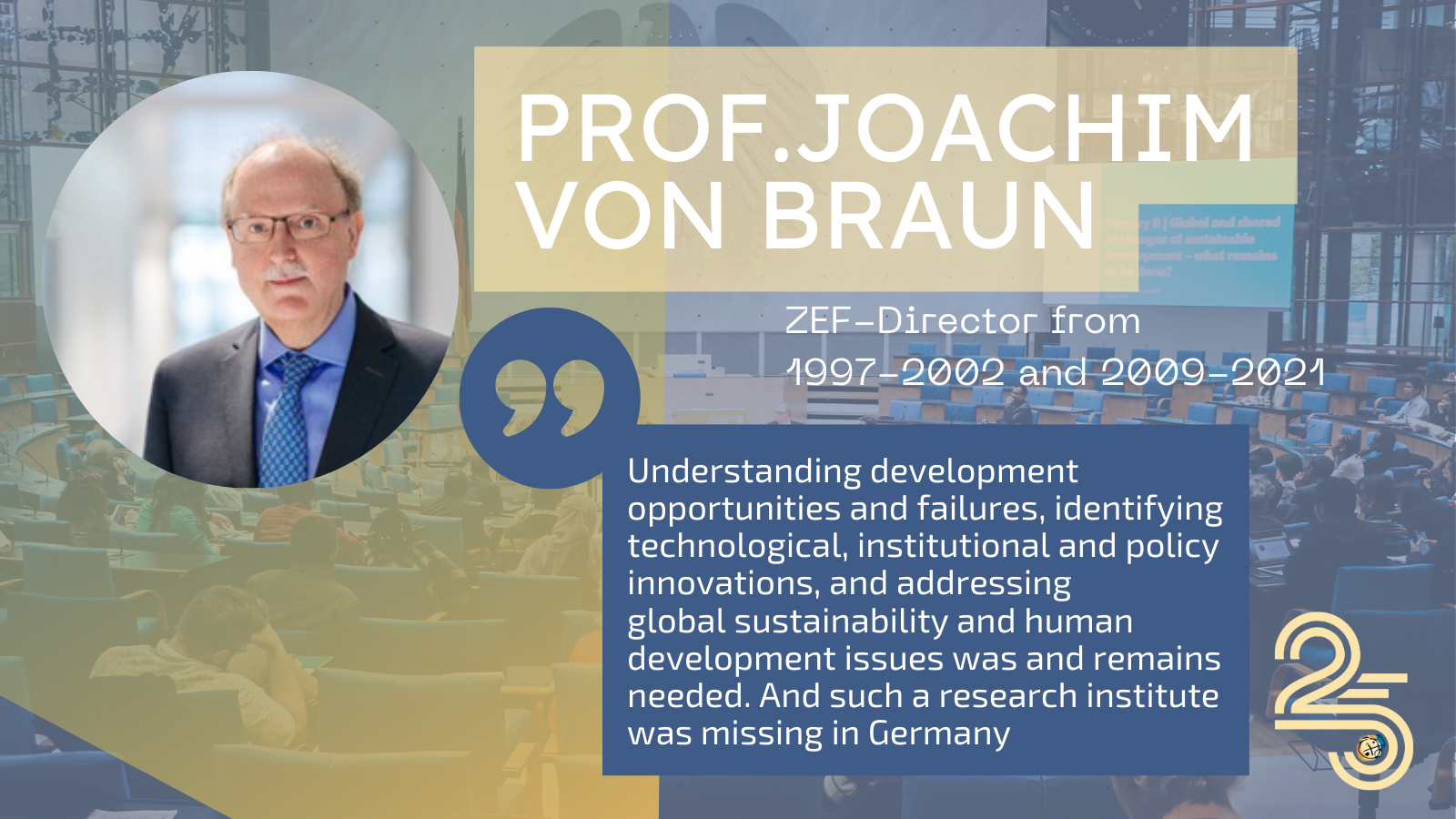 Four questions for Joachim von Braun